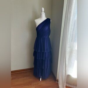 Anthropologie Hutch size 4 tulle tiered gown in royal purple
